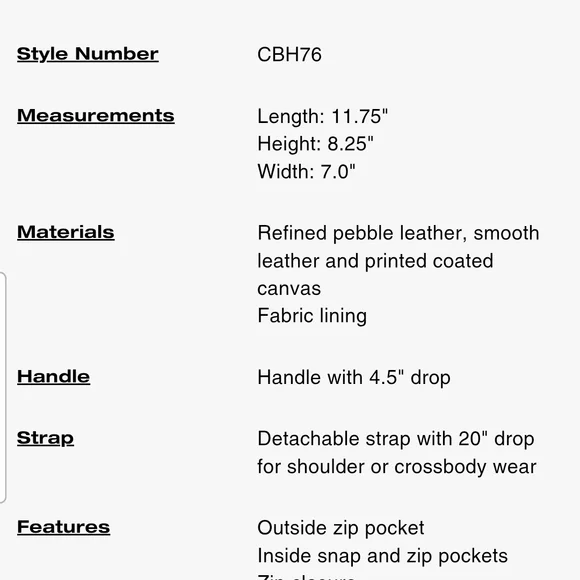 Coach Rowan-NWT - Picture 15 of 15